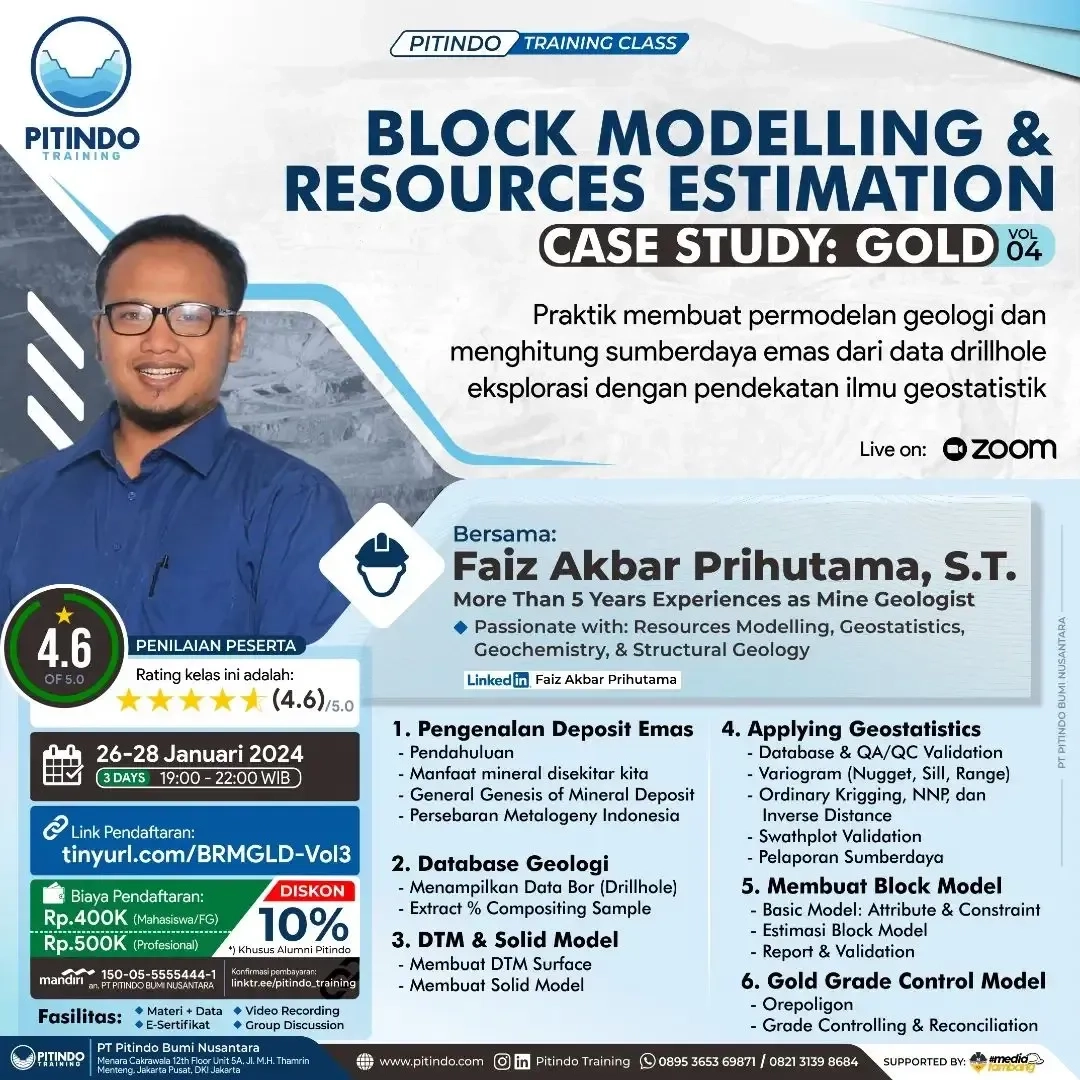 Block Modelling & Resources Estimation Case Study Gold