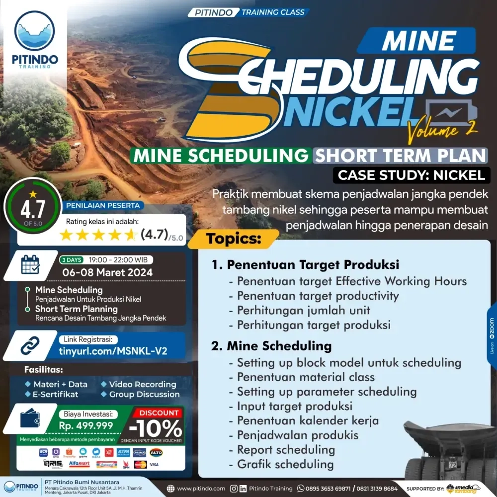 Mine Scheduling & Short Term Plan - Case Study Nickel - Volume 2