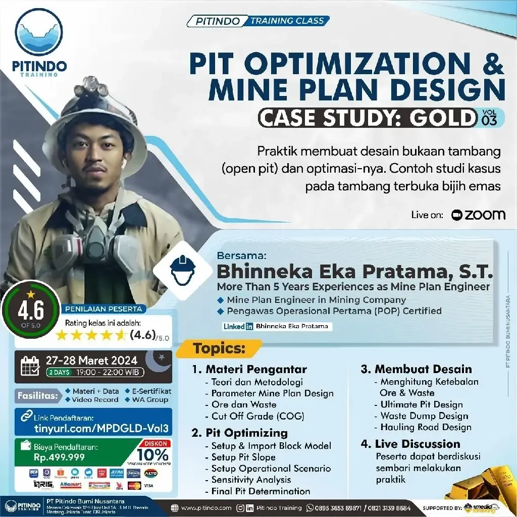 Pit Optimization & Mine Plan Design - Case Study Gold - Volume 3