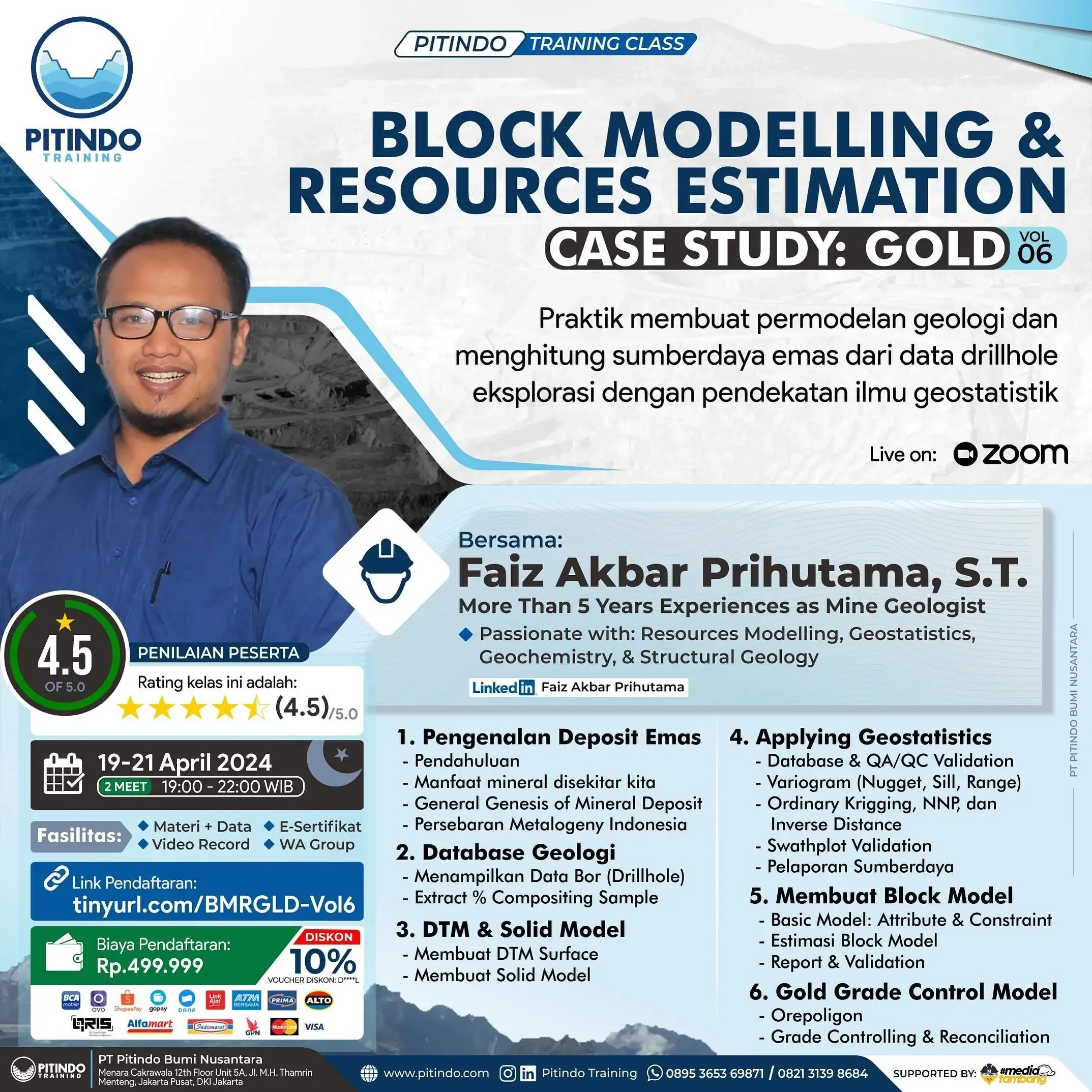 Block Modelling & Resources Estimation Case Study Gold - Volume 6