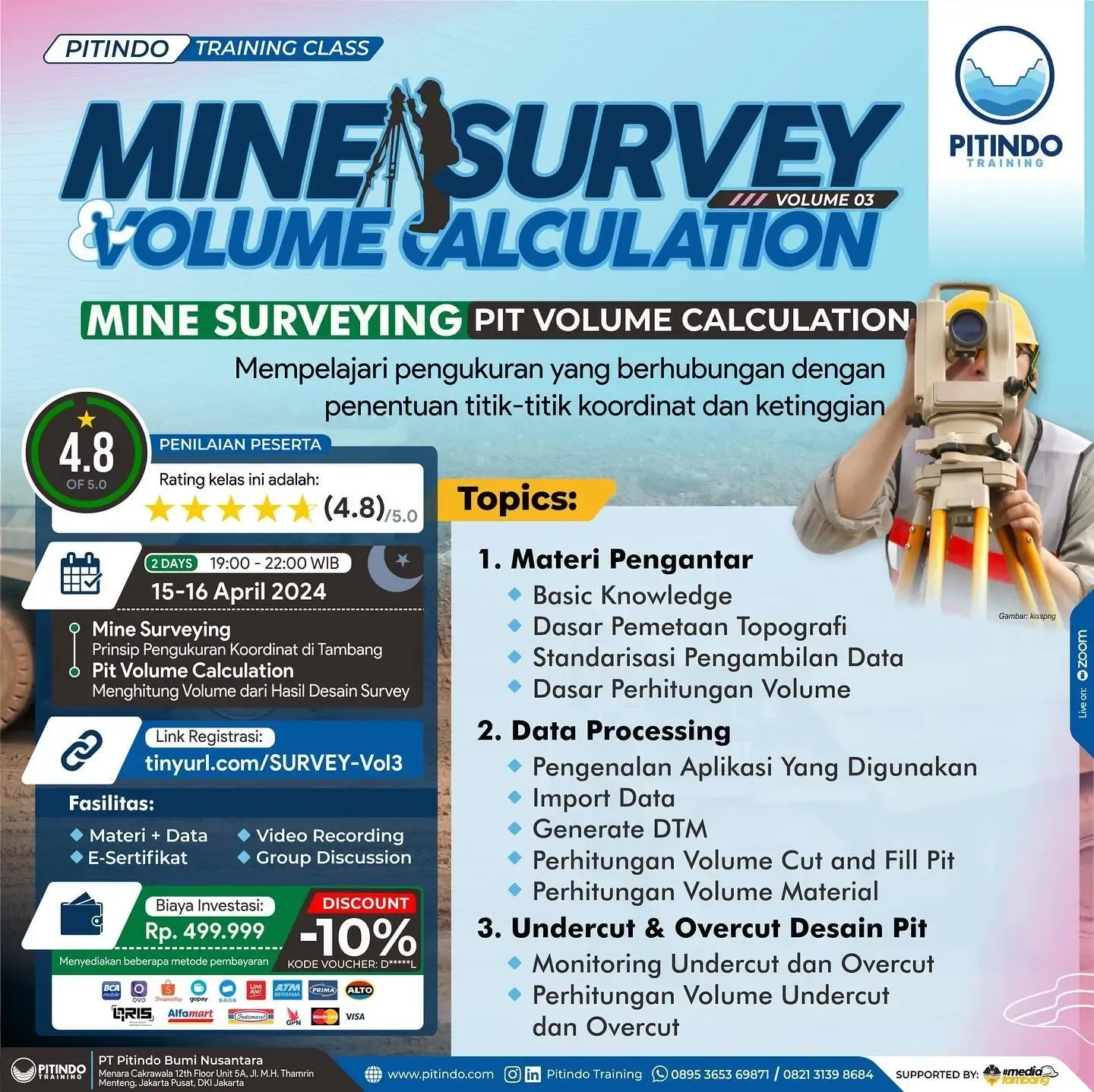 Mine Surveying & Pit Volume Calculation - Volume 3