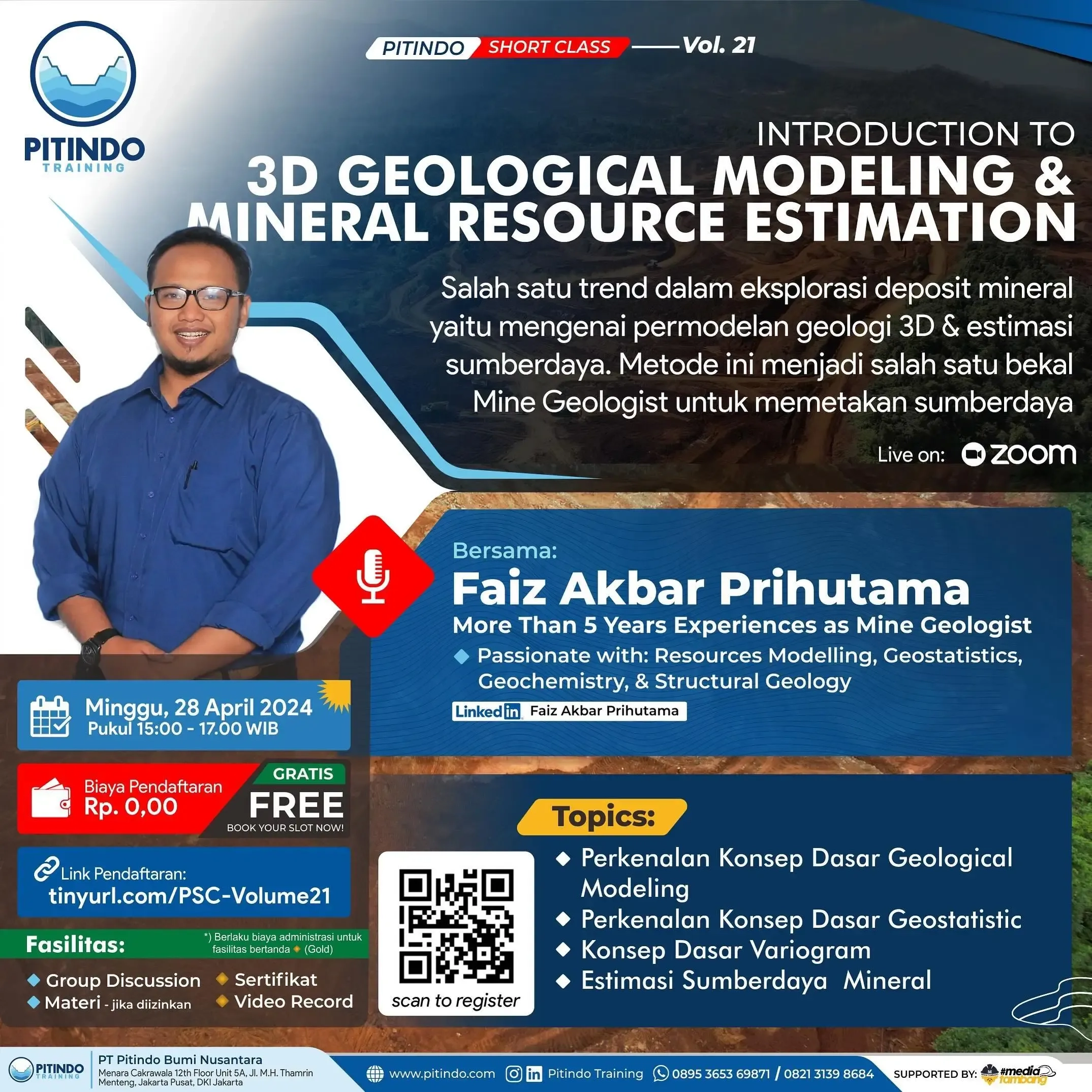 Volume 21 - Introduction To 3D Geological Modeling And Mineral Resource Estimation