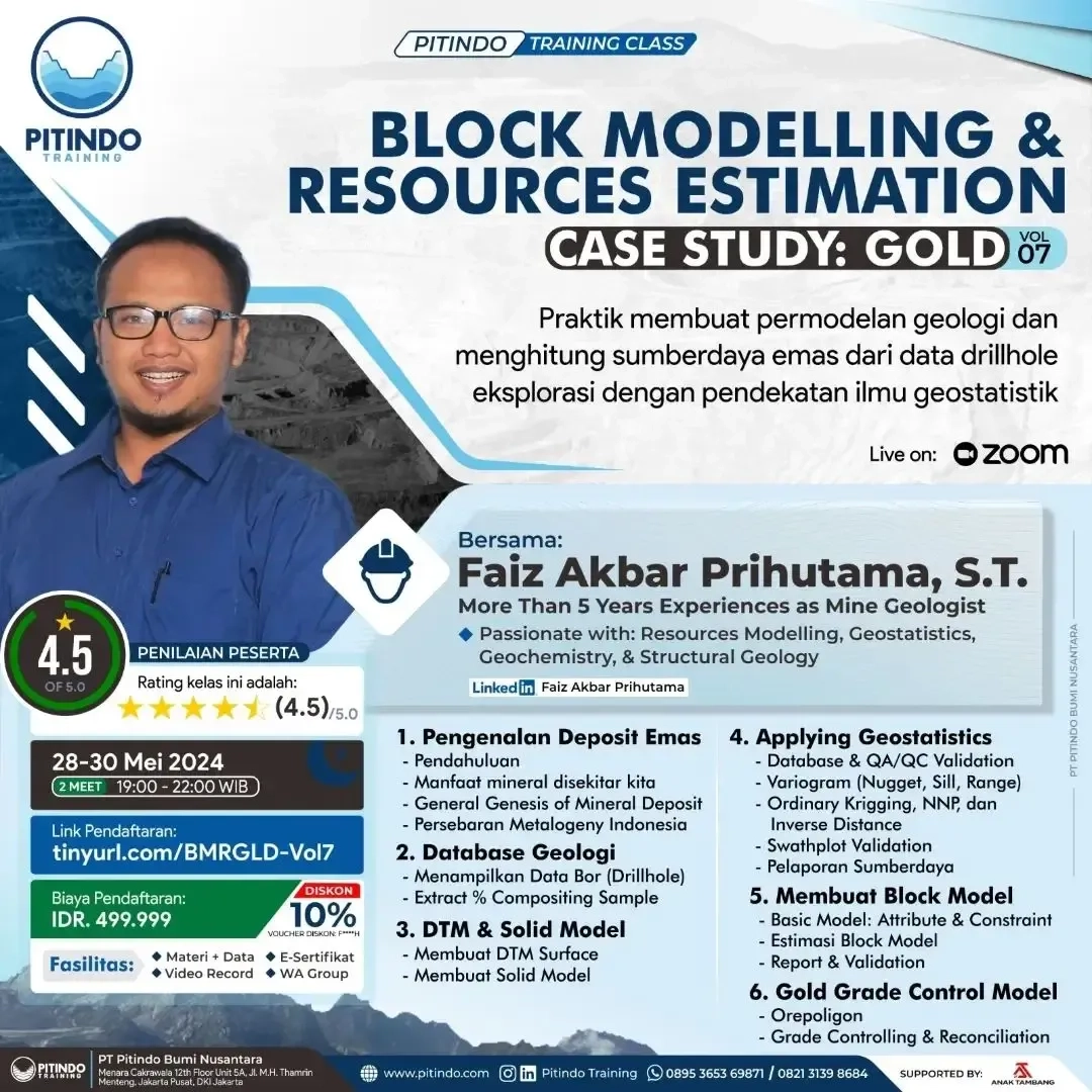 Block Modelling & Resources Estimation - Volume 7 - Case Study Gold 