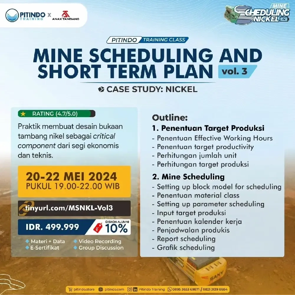 Mine Scheduling - Volume 3 - Case Study Nickel