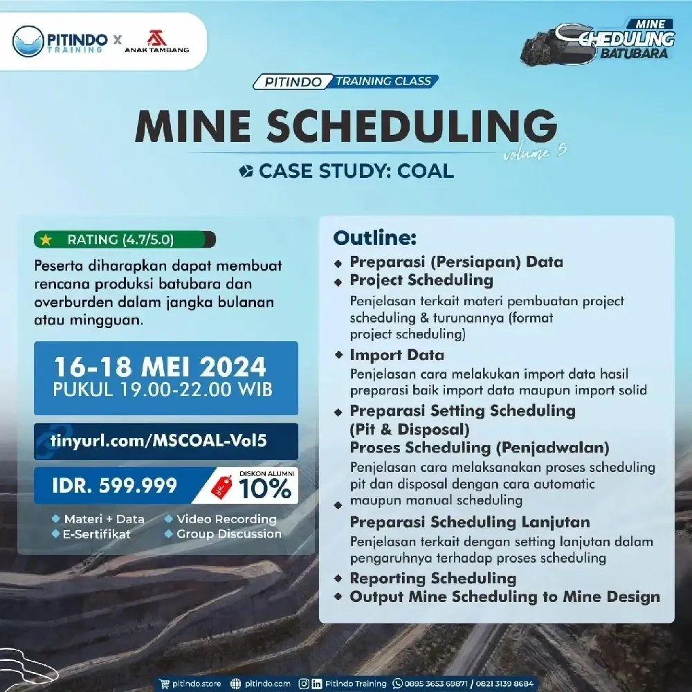 Mine Scheduling - Volume 5 - Case Study Coal 