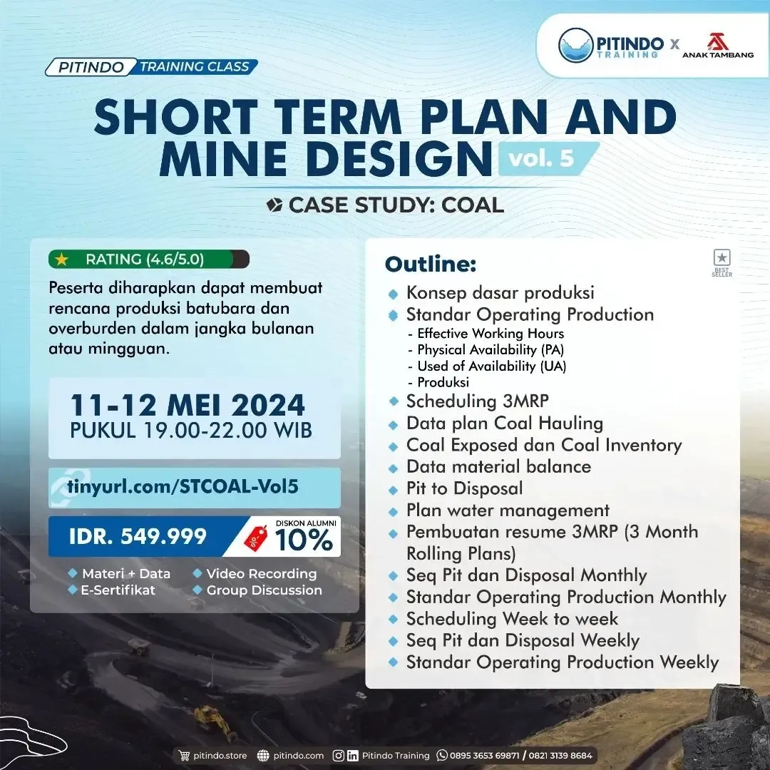 Short Term Plan And Mine Design - Volume 5 - Case Study Coal