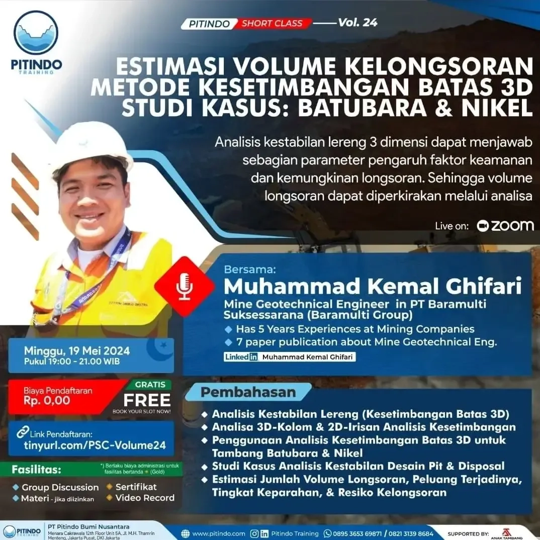 Volume 24 - Estimasi Volume Kelongsoran Metode Kesetimbangan Batas 3d Studi Kasus: Batubara & Nikel