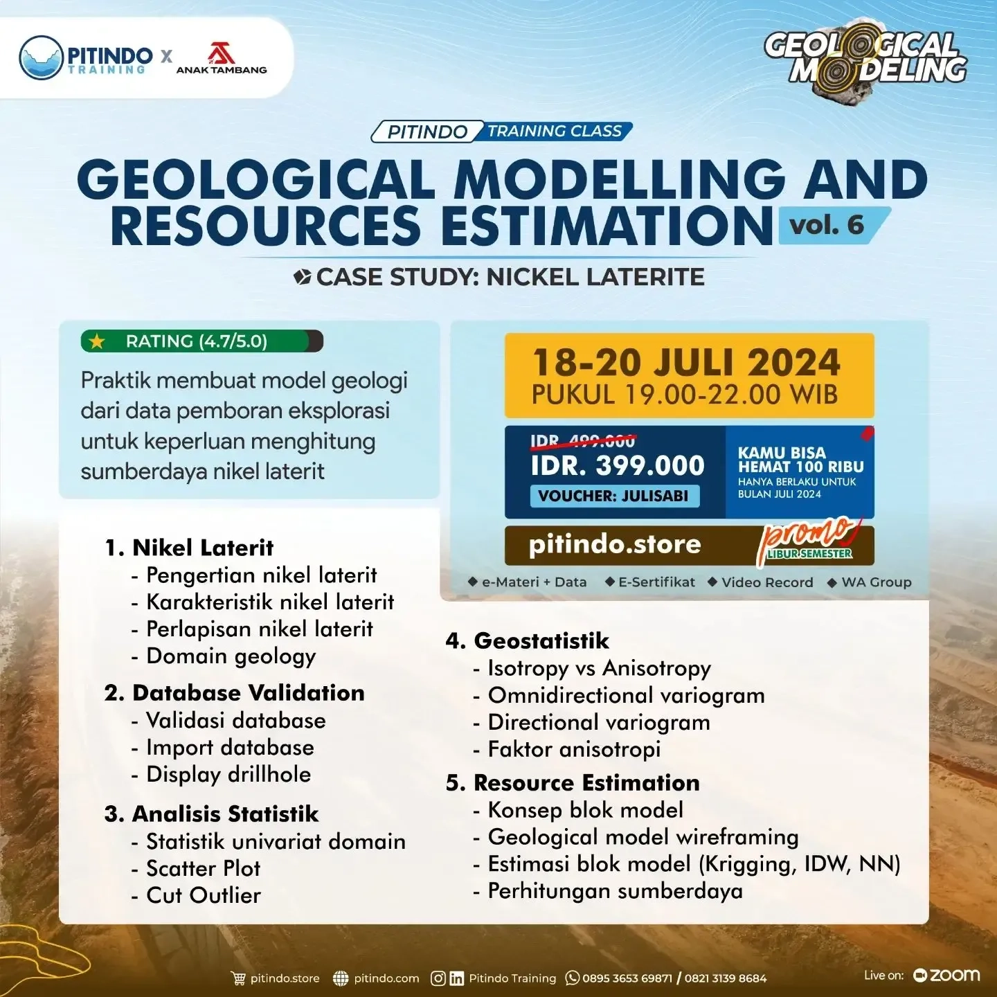 Geological Modelling & Resource Estimation - Case Study Nickel - Volume 6