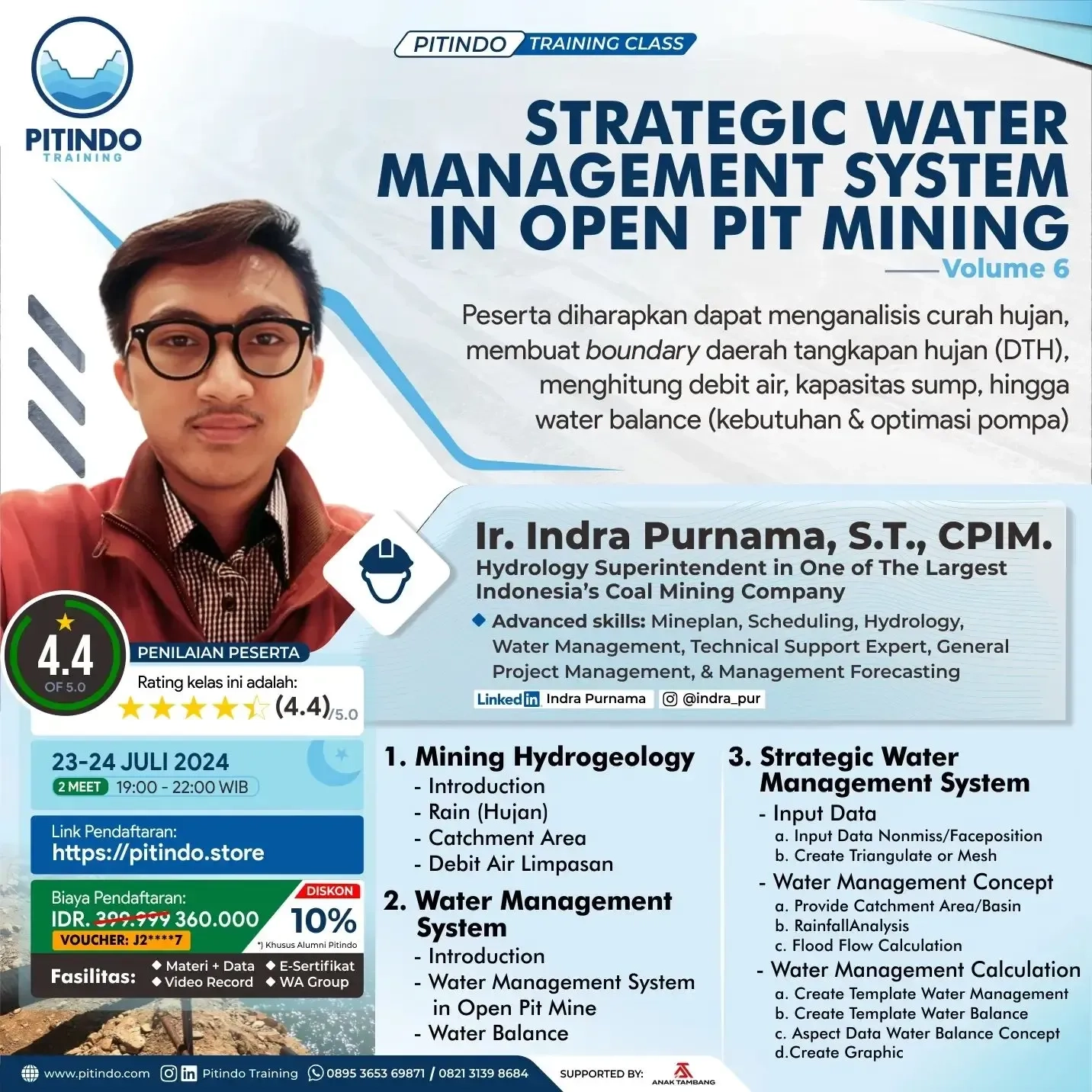 Strategic Water Management System In Open Pit Mining - Volume 6