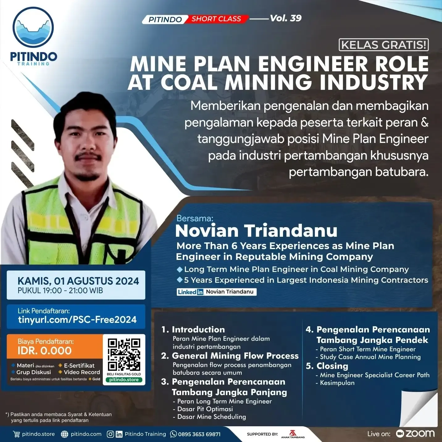 Volume 39 - Mine Plan Engineer Role At Coal Mining Industry